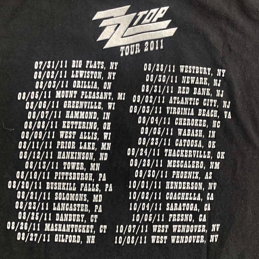 ZZ Top 2011 Tour Shirt - Picture 4 of 5